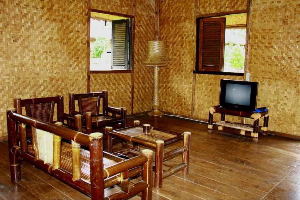 Interior Rumah dari Bambu
